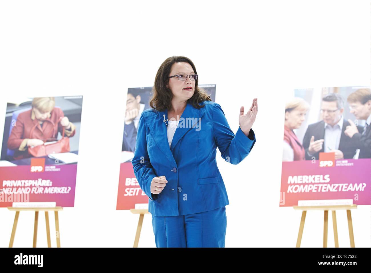 Présentation de la campagne électorale du SPD à Berlin Banque D'Images