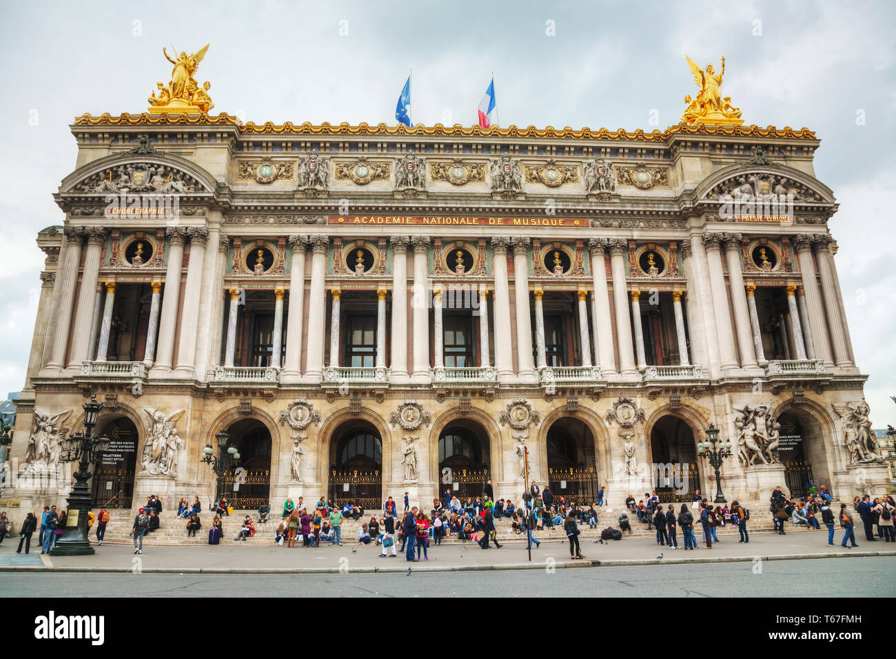Le Palais Garnier (Opéra national) à Paris, France Banque D'Images