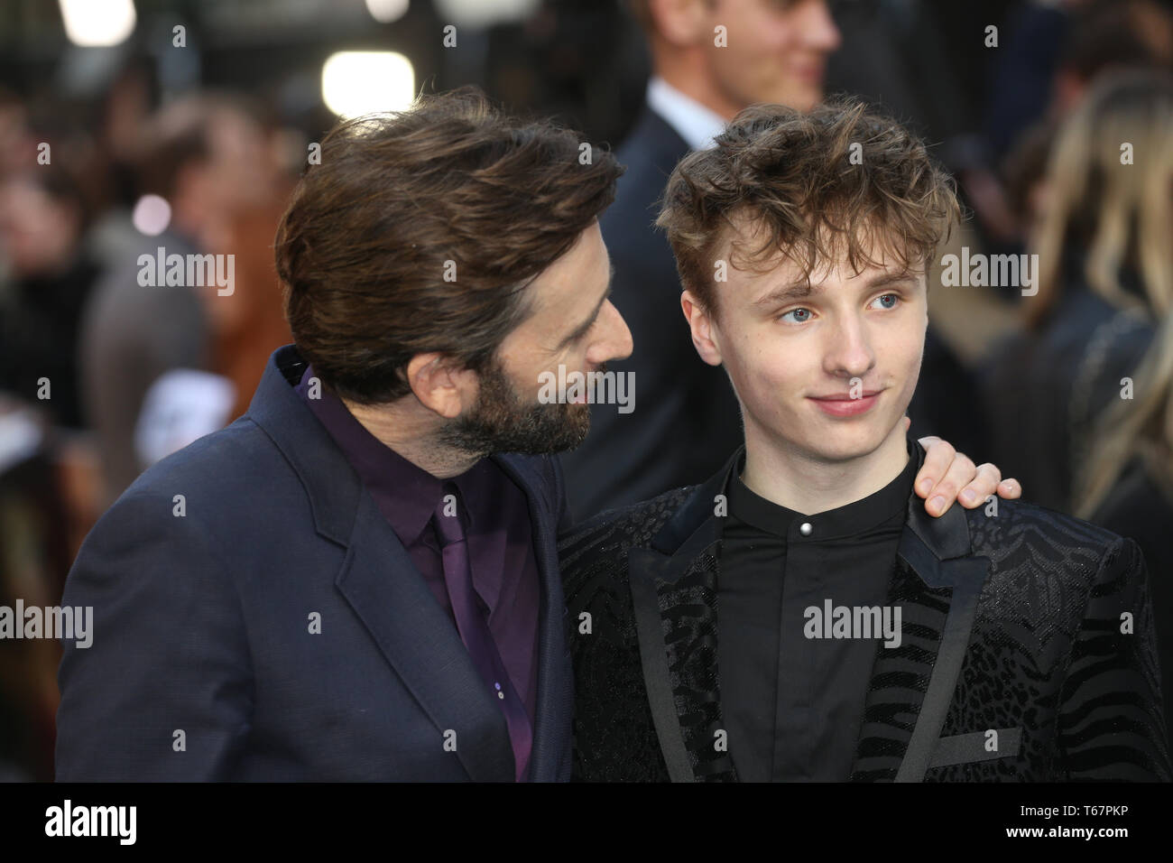 Ty Tennant (à droite) et David Tennant participant à la UK premiere de Tolkien s'est tenue au Curzon Mayfair, Londres . PRESS ASSOCIATION. Photo date : lundi 29 avril, 2019. Crédit photo doit se lire : Isabel Infantes/PA Wire Banque D'Images