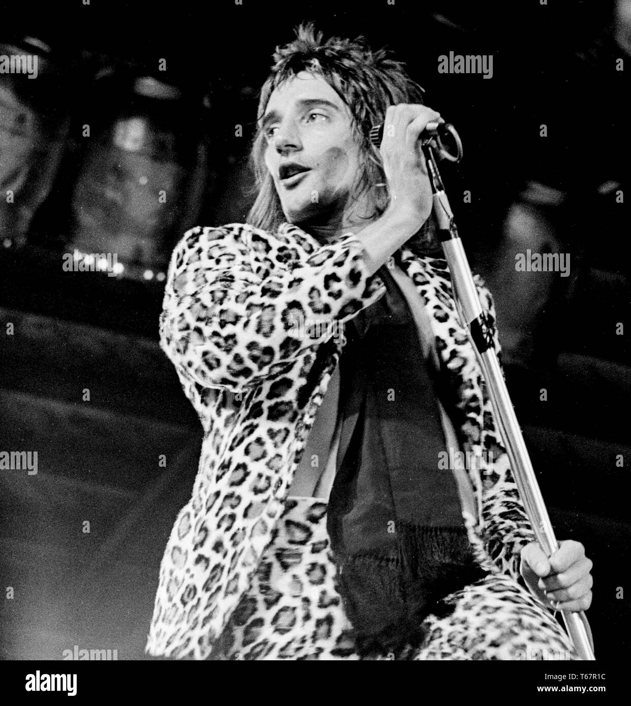 Rod Stewart VISAGES &1971- Londres Londres, Grande-Bretagne - 1971, (Photo Gijsbert Hanekroot/Redferns) *** légende locale *** Rod Stewart VISAGES &1971- Londres Rod Stewart fait face à Ron Wood Banque D'Images