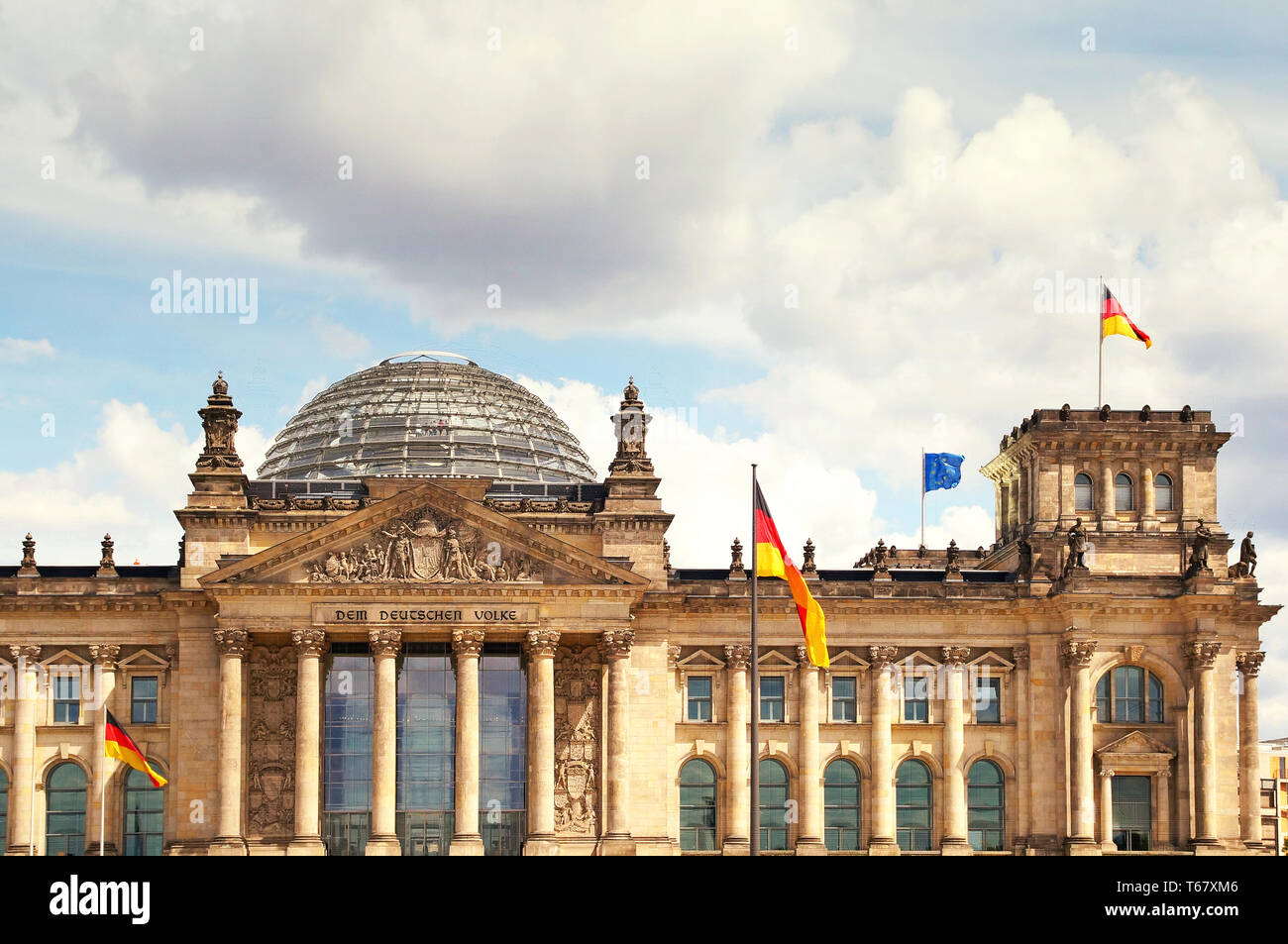 Le bâtiment du Reichstag à Berlin, Allemagne Banque D'Images