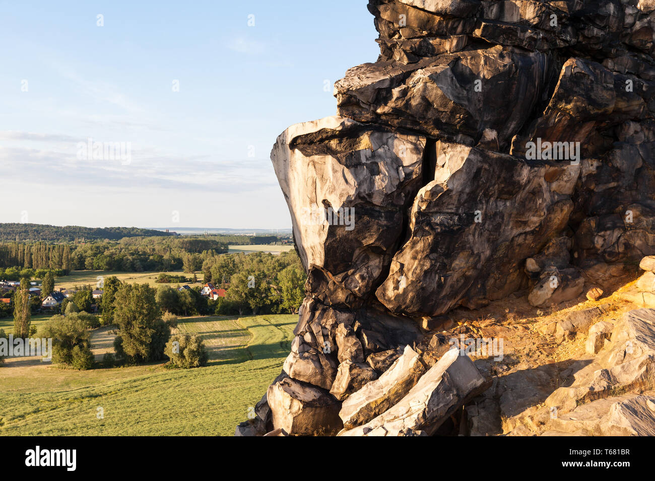 Formation rocheuse Teufelsmauer, Harz, Allemagne Banque D'Images