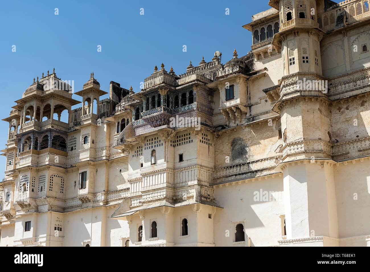 Le City Palace, Udaipur, Inde Banque D'Images