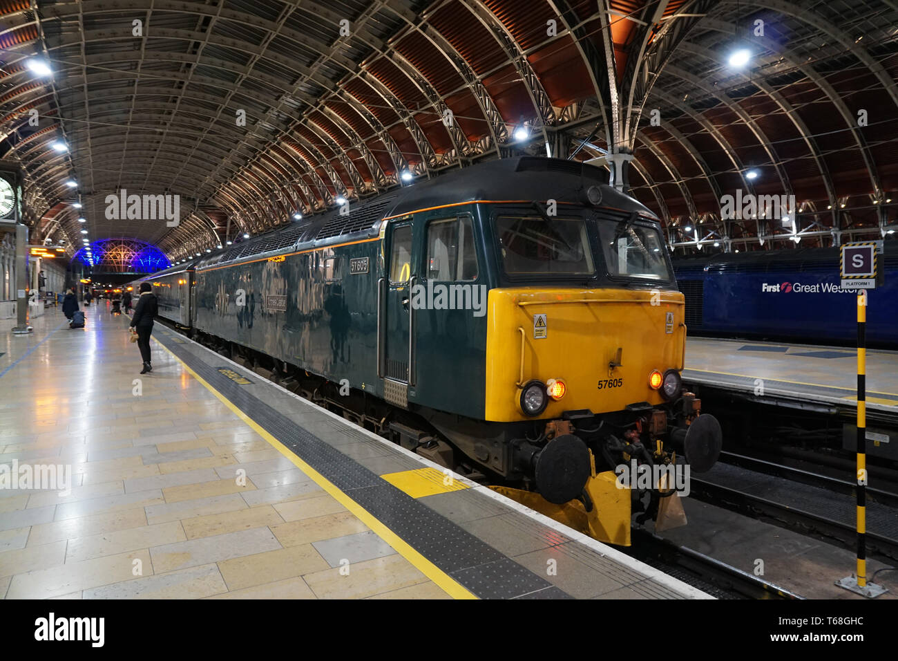 Train-couchette. Great Western Railway Night Riviera service de Londres Paddington à Penzance Cornwall. Banque D'Images