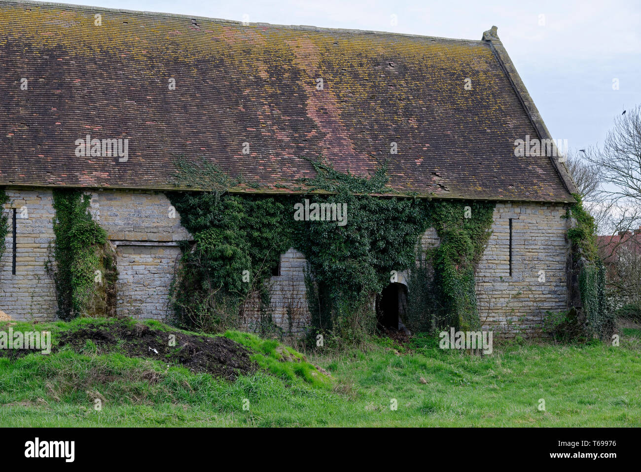 Hartpury grange à dîme, Gloucestershire, Royaume-Uni 15ème siècle classé Grade II Abbey grange dîmière Banque D'Images Hartpury grange à dîme, Gloucestershire, Royaume-Uni 15ème siècle classé Grade II Abbey grange dîmière Banque D'Images