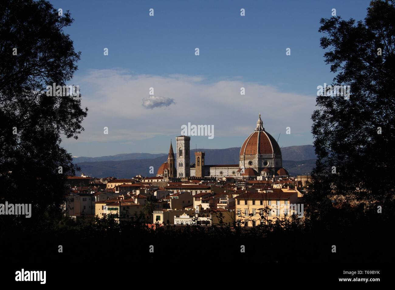 Florence, vue de la cathédrale Santa Maria del Fiore Banque D'Images