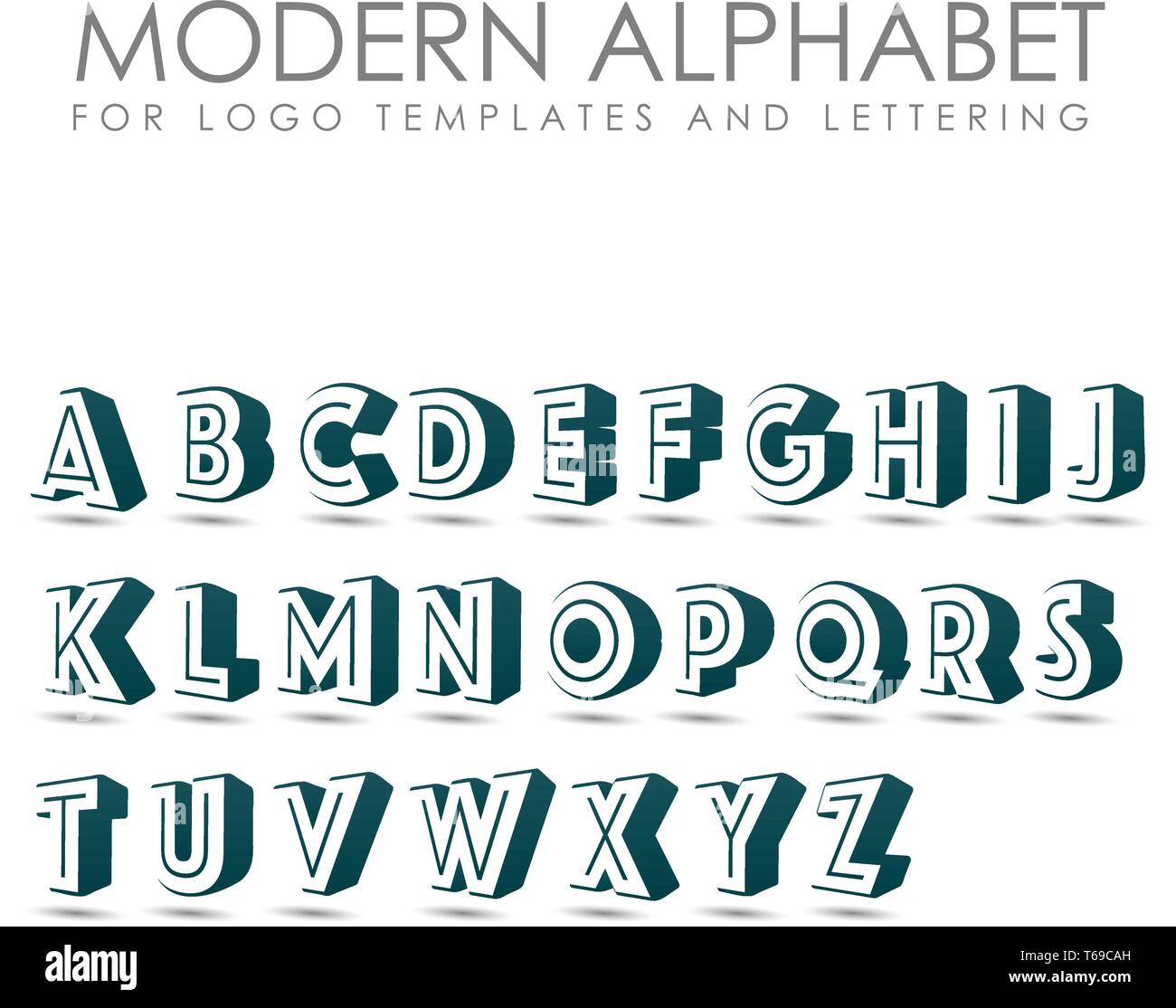 LOGO DE L'alphabet MODERNE LETTRE Illustration de Vecteur