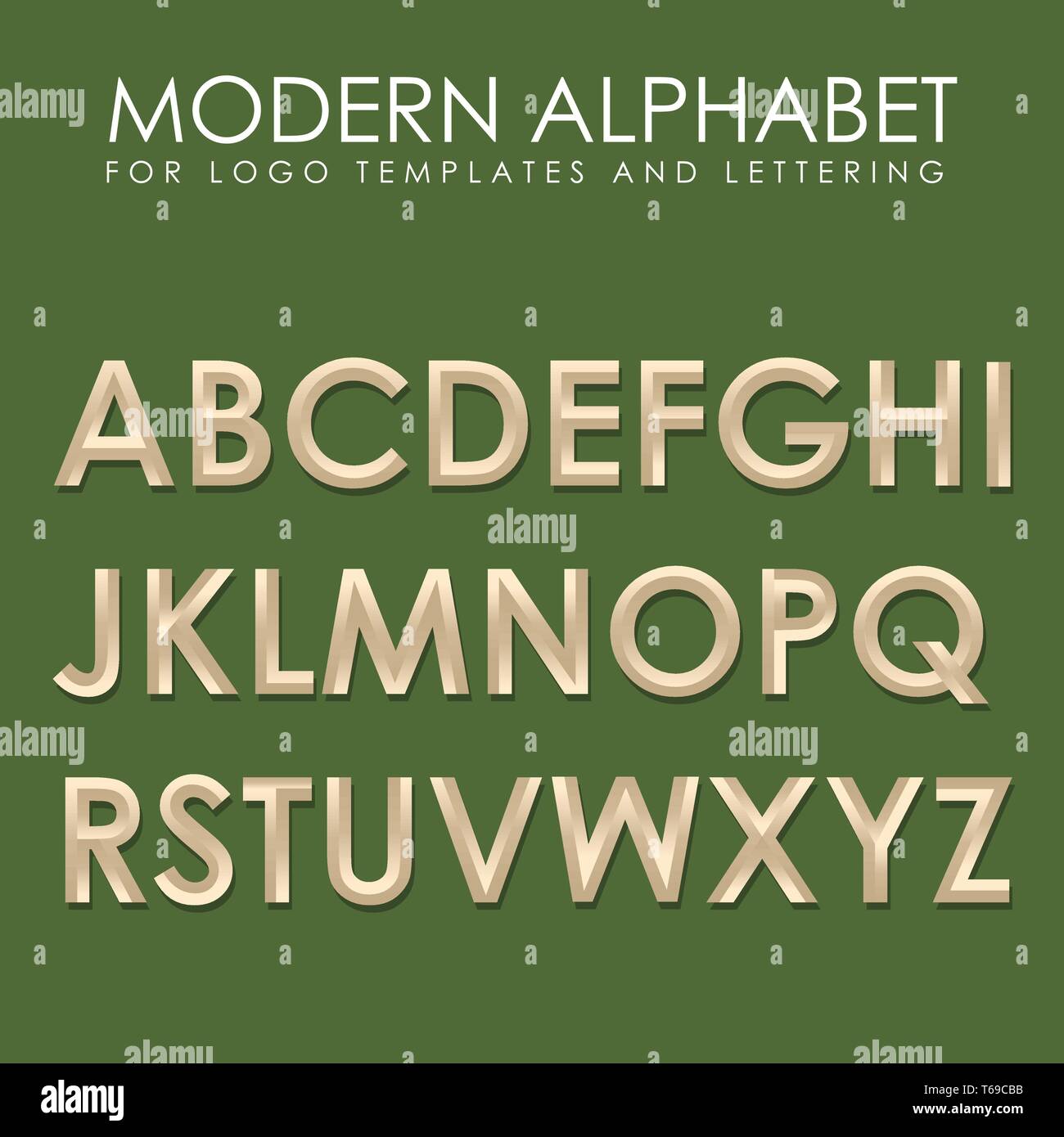 LOGO DE L'alphabet MODERNE LETTRE Illustration de Vecteur