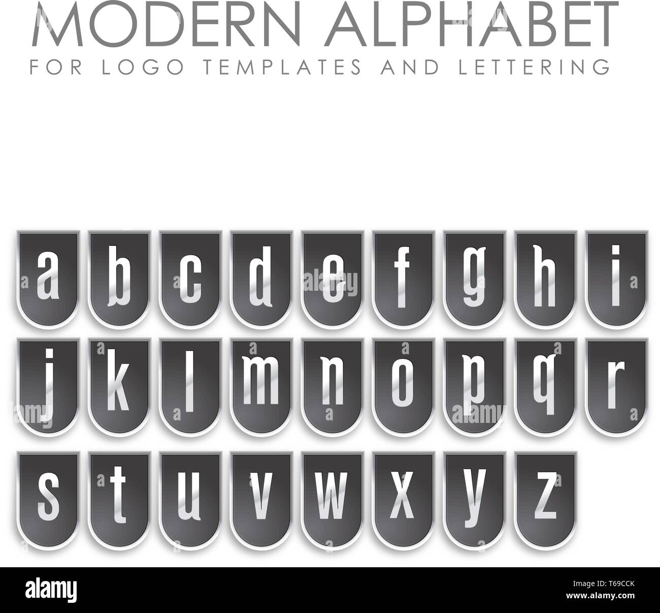 LOGO DE L'alphabet MODERNE LETTRE Illustration de Vecteur