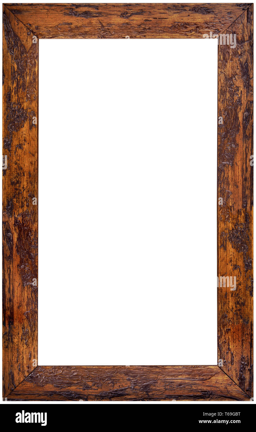 Découpe de cadre en bois vertical Photo Stock - Alamy