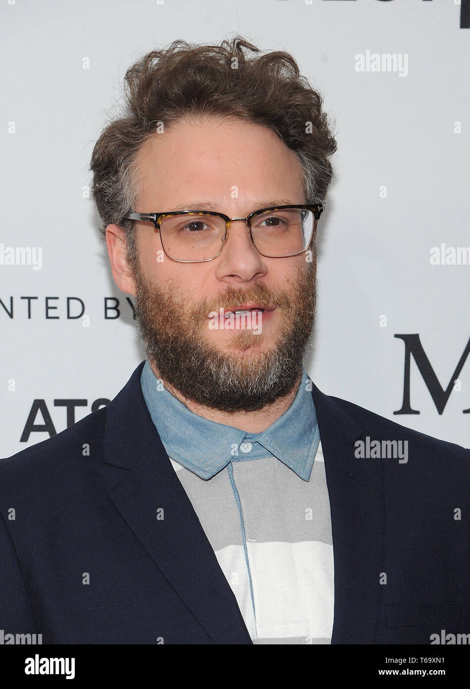 New York, New York, USA. Apr 29, 2019. Seth Rogan assiste à 2019 Tribeca Film Festival Tribeca - plat : les garçons au théâtre SVA le 29 avril, 2019 à New York. Crédit : John Palmer/media/Alamy Punch Live News Banque D'Images