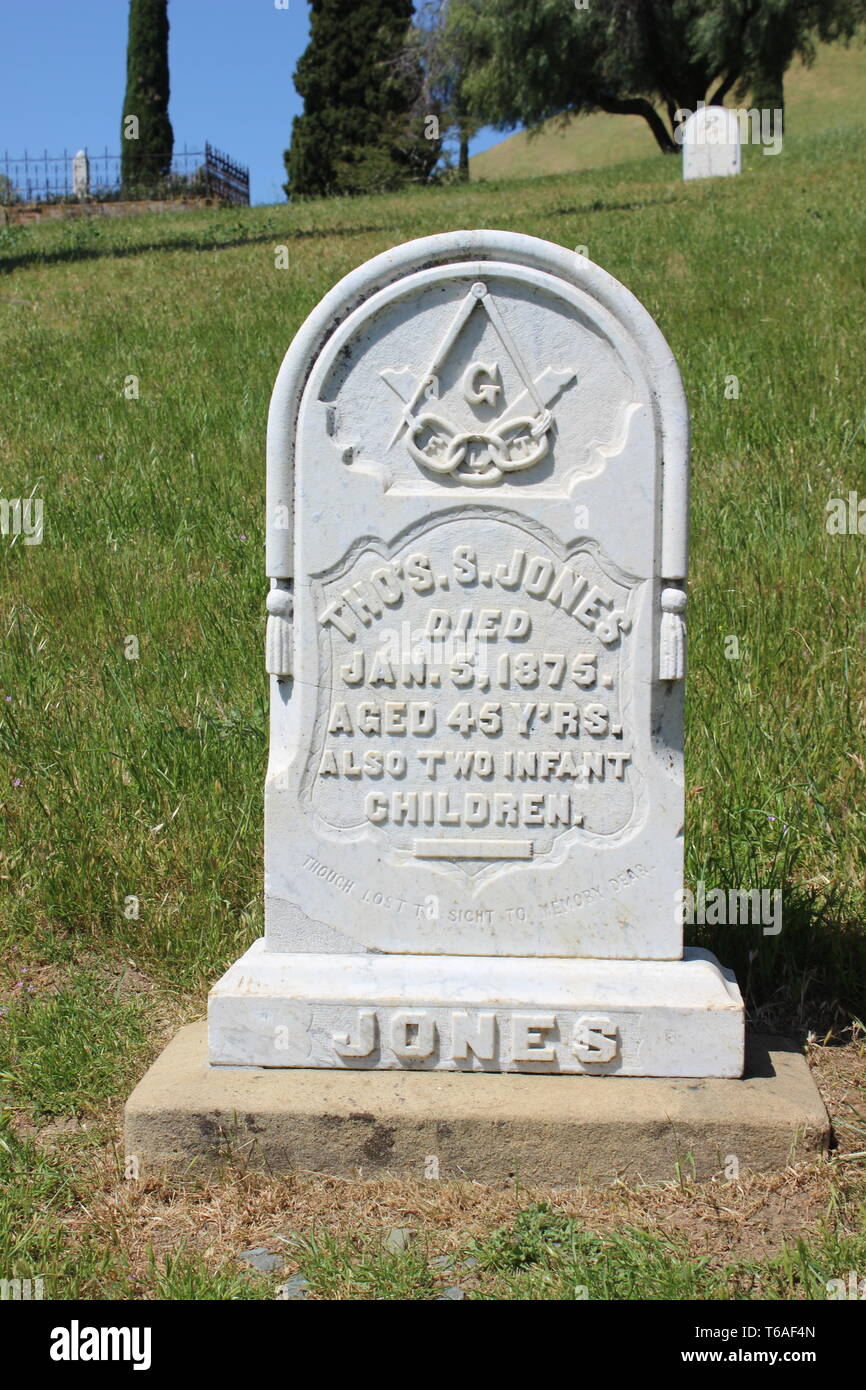 Rose Hill Cemetery, Black Diamond Mines Regional Preserve et Antioch, Californie Banque D'Images