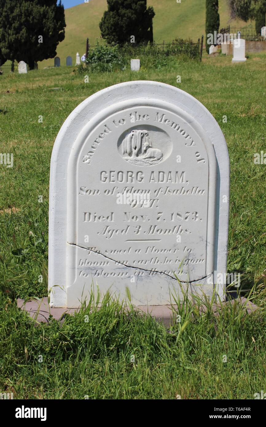 Rose Hill Cemetery, Black Diamond Mines Regional Preserve et Antioch, Californie Banque D'Images