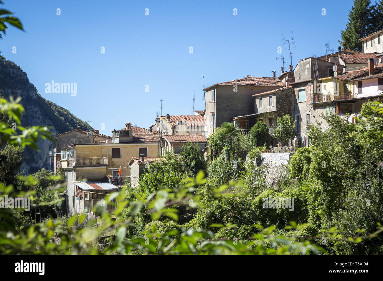 Village de montagne italien Casoli, Toscane Banque D'Images