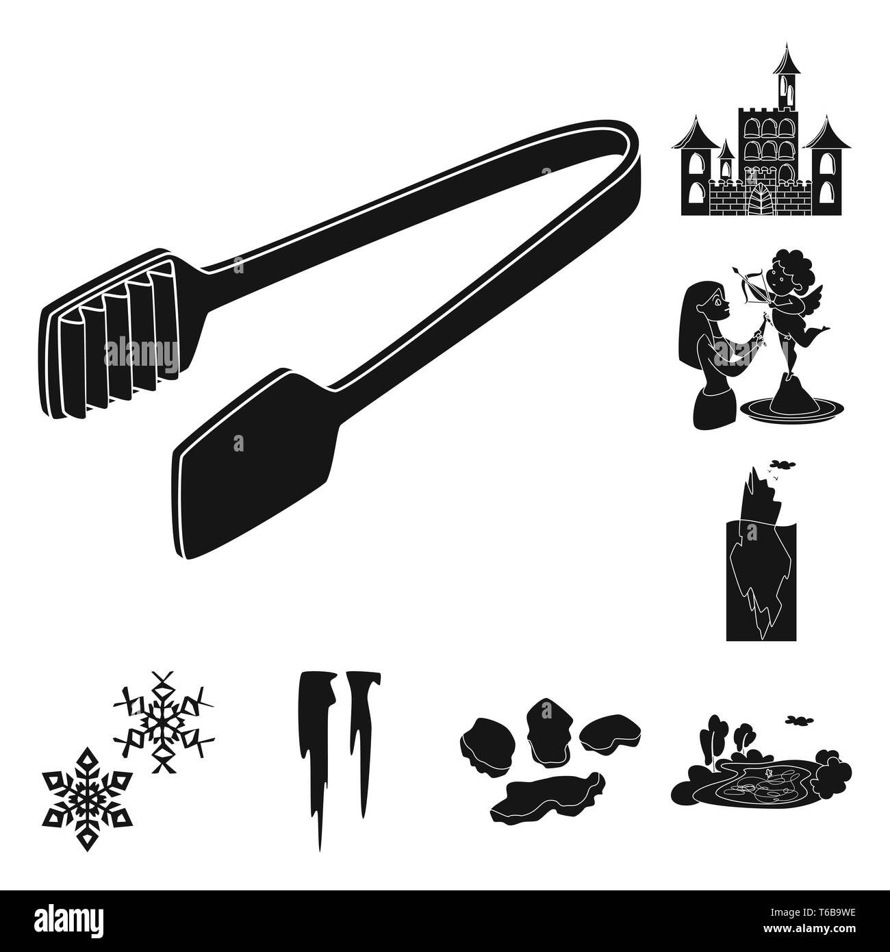 Tongs,château,sculpture,flocon iceberg, icicle,éclats,étang,vaisselle,glace,belle,couverts,sculpture,Cupidon,sous,congélateur,lac,pieces,cafe,angel,mer,bleu,a gelé,hiver,statue,cantine,océan,Noël,transparent,froid,eau,gel,nettoyer,humide,carre,pureté congelé,texture,set,icône,,illustration,collection,isolé,design,graphisme,élément,signer,Black,de simples vecteurs vecteur , Illustration de Vecteur