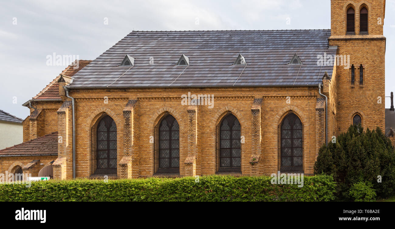 Beau Village historique, Ballenstedt Harz (Saxe-Anhalt), montagnes allemandes centrales Banque D'Images