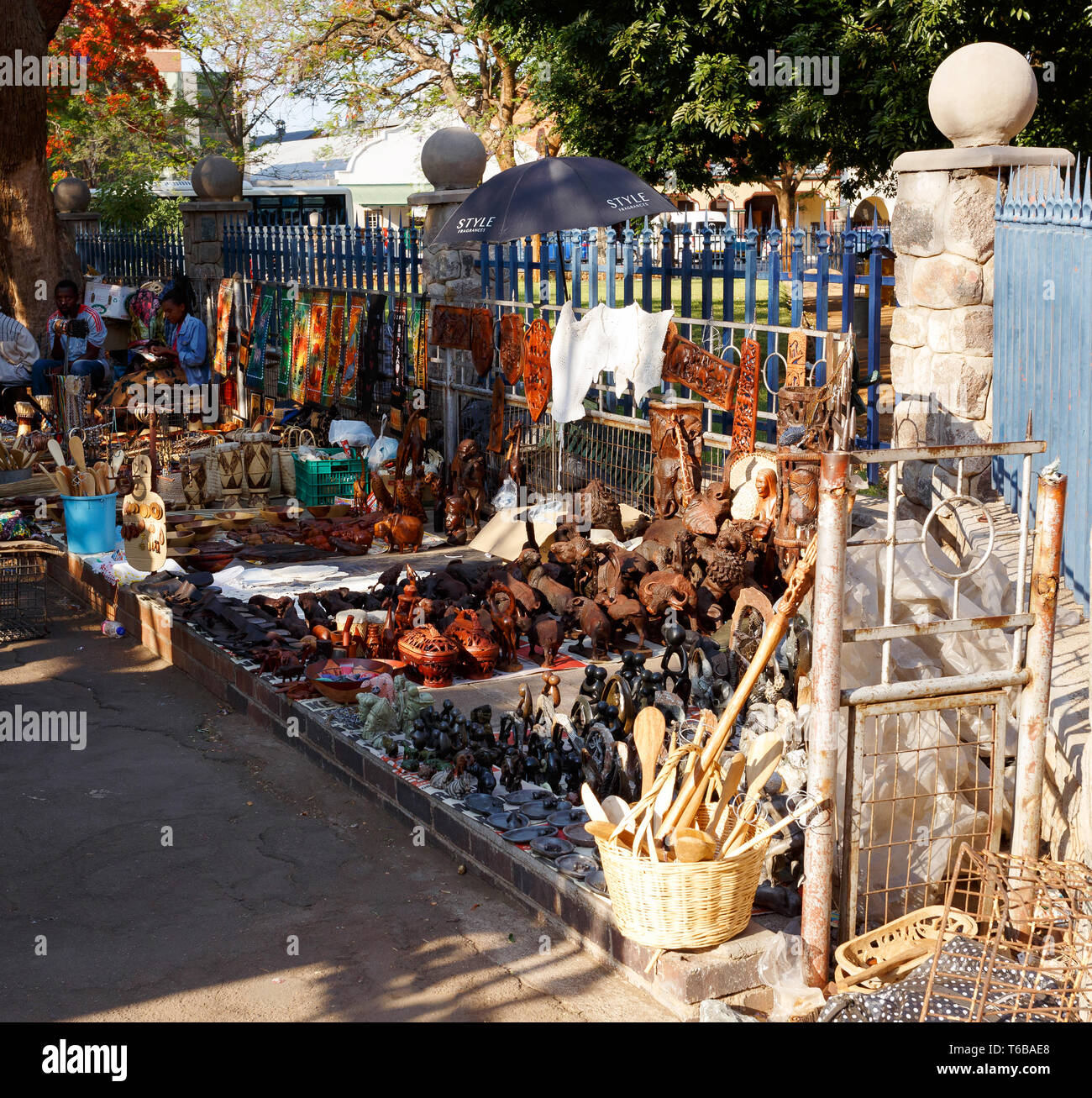 Street à Bulawayo au Zimbabwe Banque D'Images