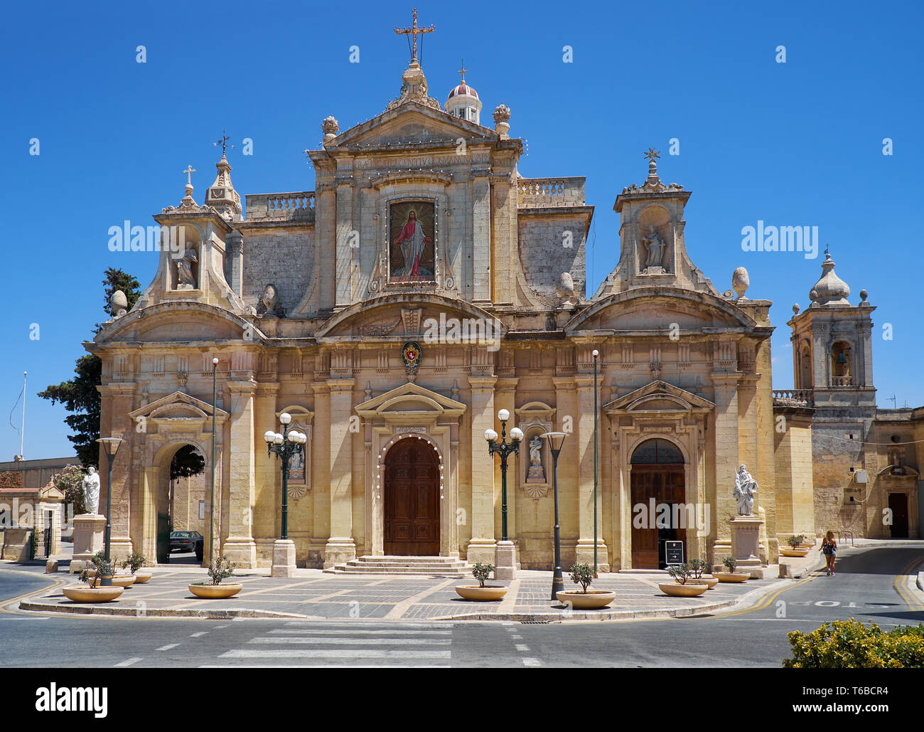 Grotto et de l'église de St Paul à Rabat, Malte Banque D'Images