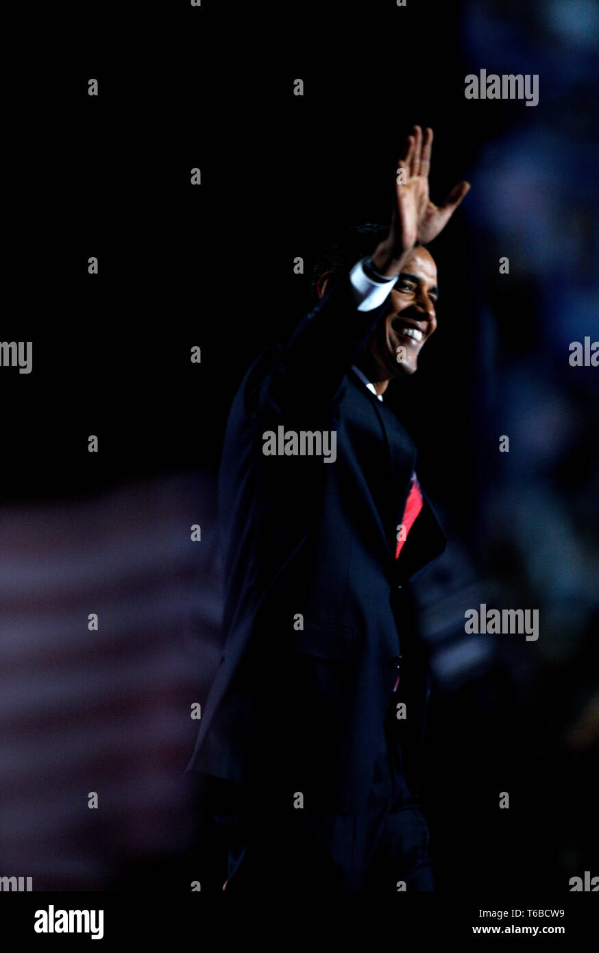 La DNC Convention dans Denver. Le dernier jour, la présidence Barack Obama tient son discours d'acceptation à l'Invesco Arena Banque D'Images