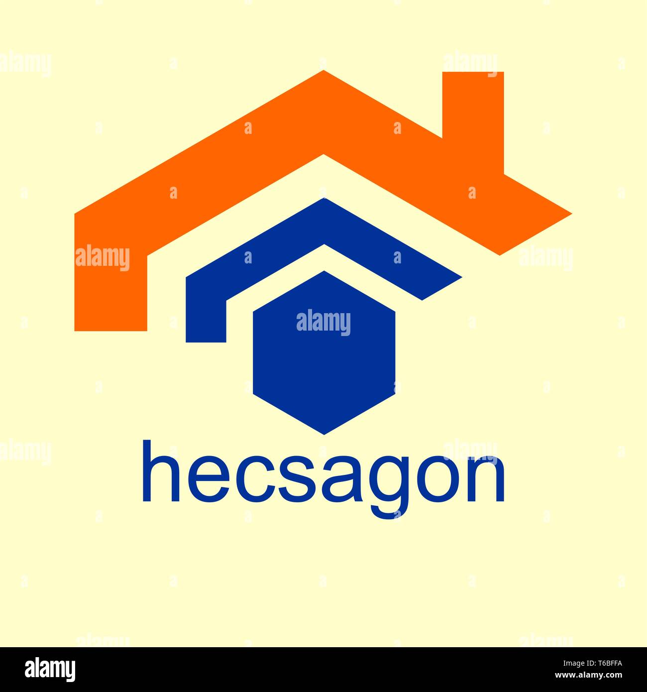 Logo vektor segi enam Illustration de Vecteur