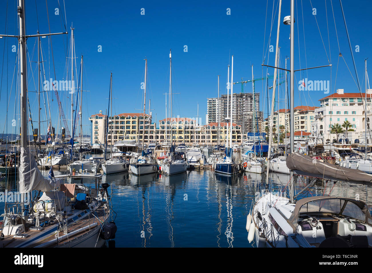 Gibraltar, Queensway Quay Marina Banque D'Images