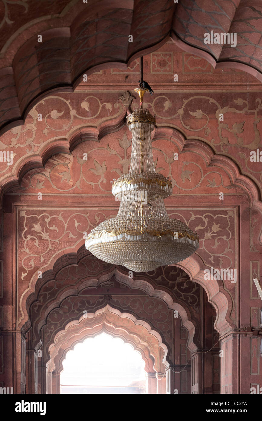 L'Inde, New Delhi, Jama Masjid (mosquée du vendredi) Banque D'Images