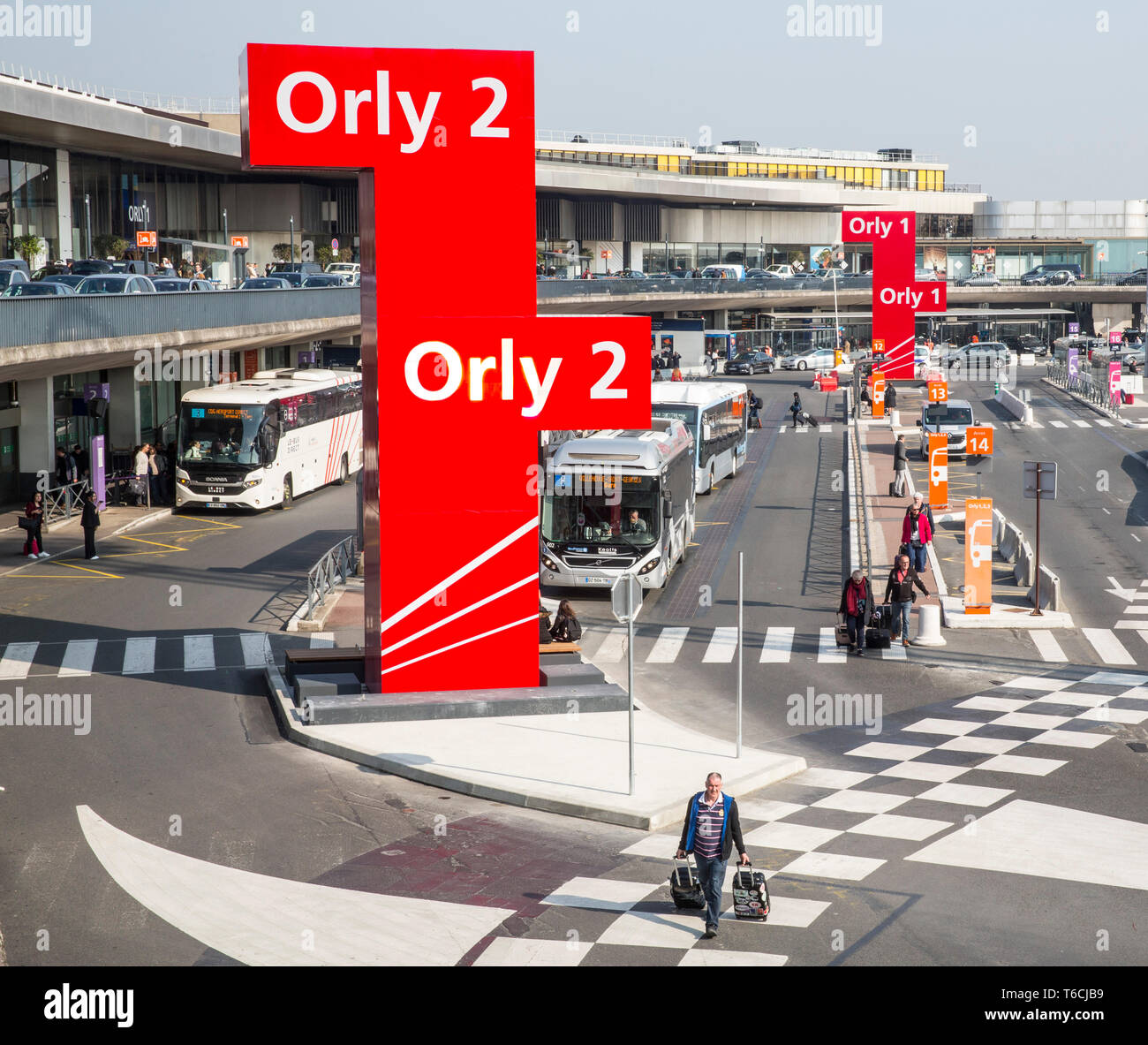 Nouvel aéroport de Paris Orly 1-2-3-4 Banque D'Images