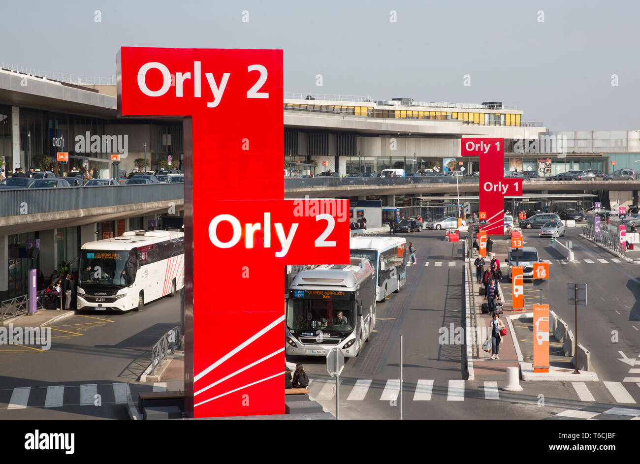 Nouvel aéroport de Paris Orly 1-2-3-4 Banque D'Images