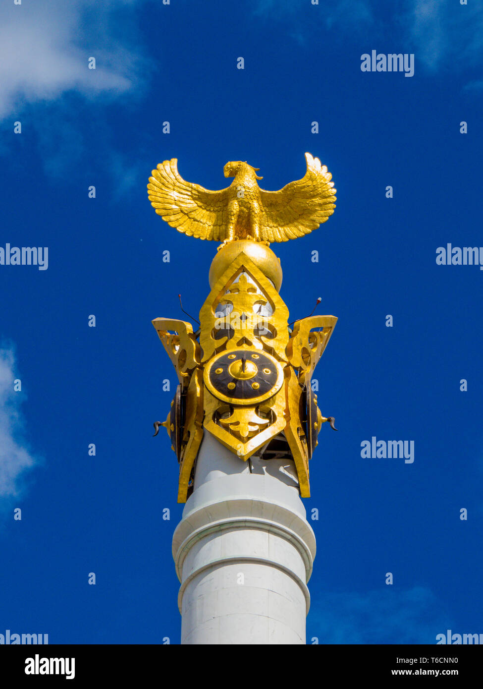 Eli Kazakh Monument sur la place de l'indépendance, le Kazakhstan, Nursultan Banque D'Images