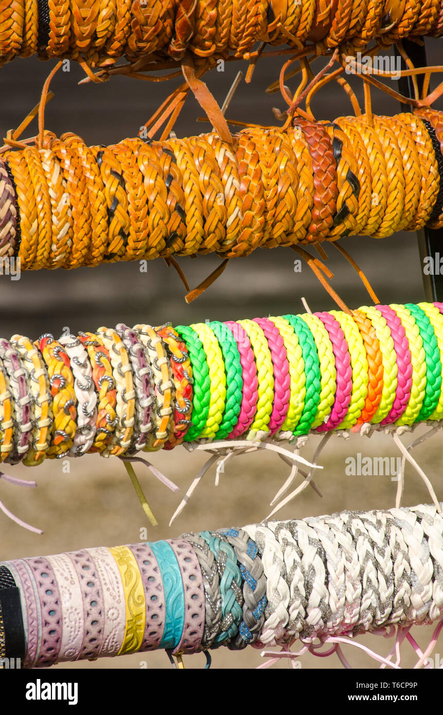 Bracelets lumineux sur l'écran Banque D'Images