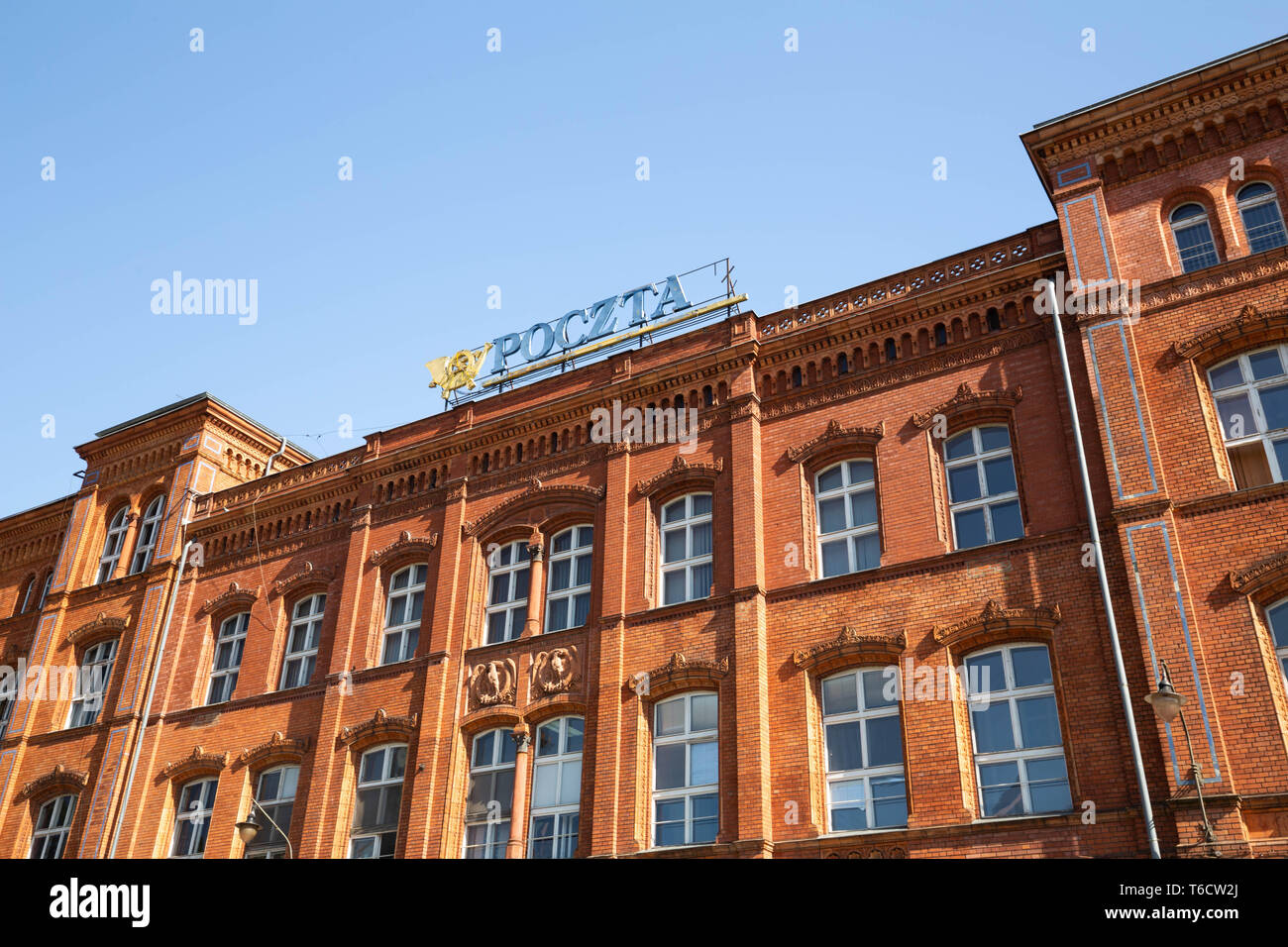 Poste polonaise. Un bâtiment historique à Szczecin. Banque D'Images