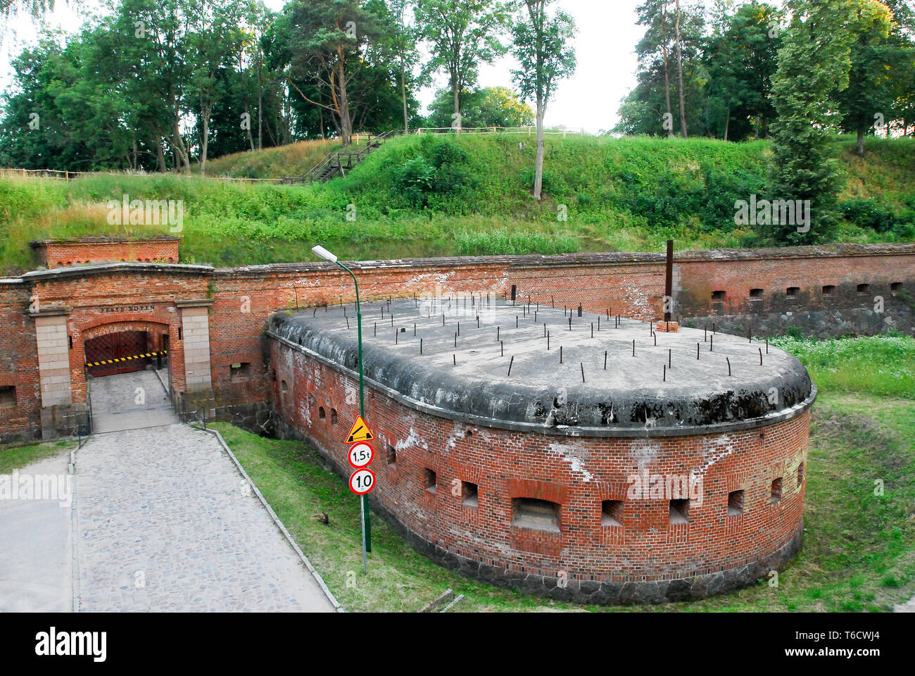 Ancien Twierdza Prussien Boyen (Forteresse Boyen) construit en 1844 à 1856 à Gizycko, Pologne. 3 juillet 2008, était un quartier général de l'armée allemande nazie je Banque D'Images