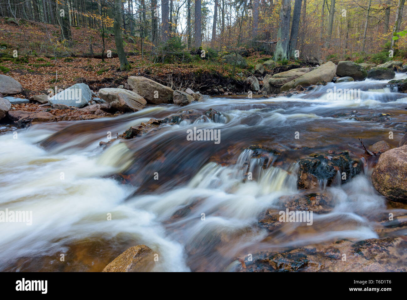 L'allemand à l'automne waterwall Banque D'Images