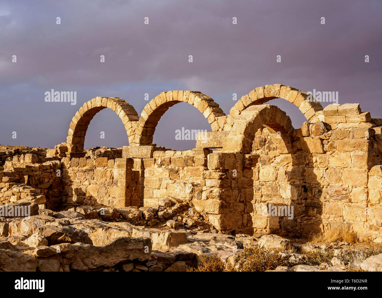 Umm al-Rasas ruines, Limón, Jordanie Banque D'Images