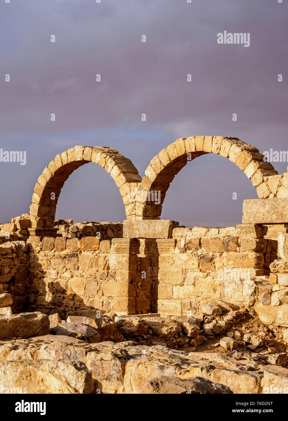 Umm al-Rasas ruines, Limón, Jordanie Banque D'Images