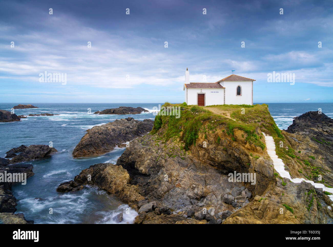 L'Espagne, la Galice, La Corogne, Meiras, Ermitage de Virgen del Puerto Banque D'Images