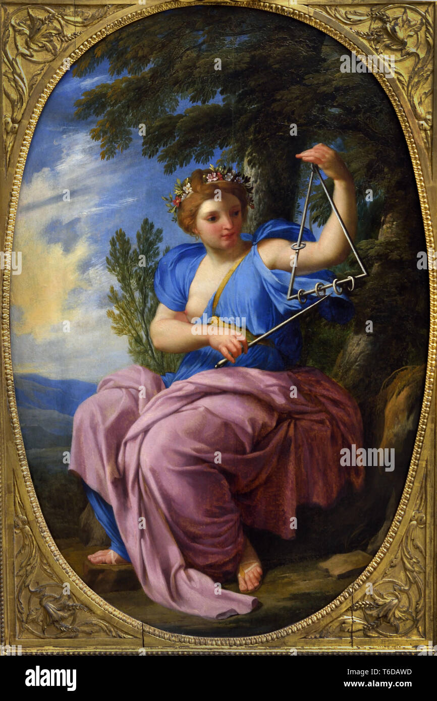 La Terpsichore Muse par Eustache Le Sueur, (1616-1655), France, en français. Banque D'Images