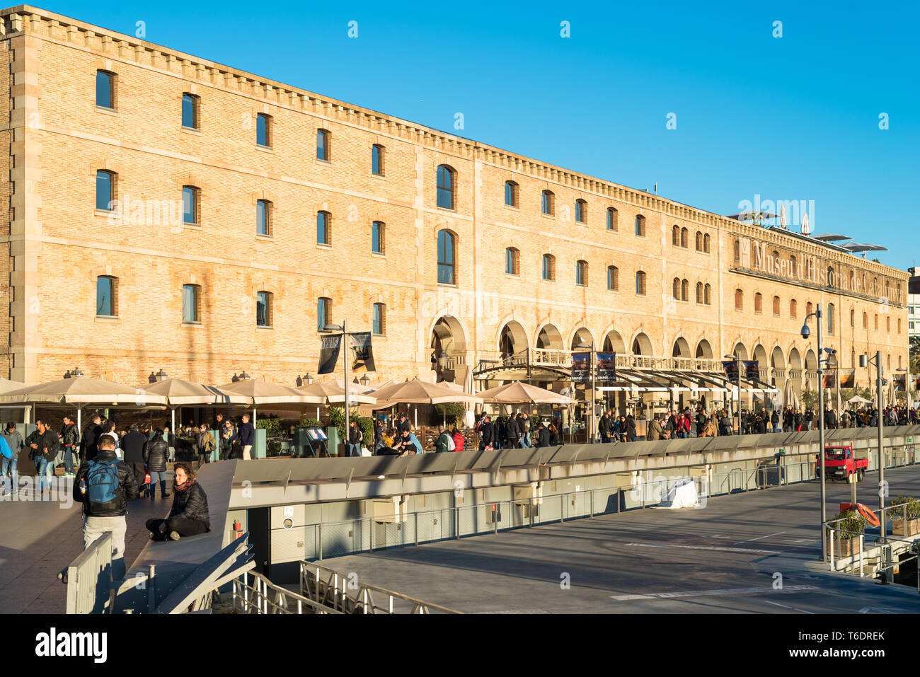 Barceloneta. Bâtiment de la Museu de Historia de Catalunya Banque D'Images