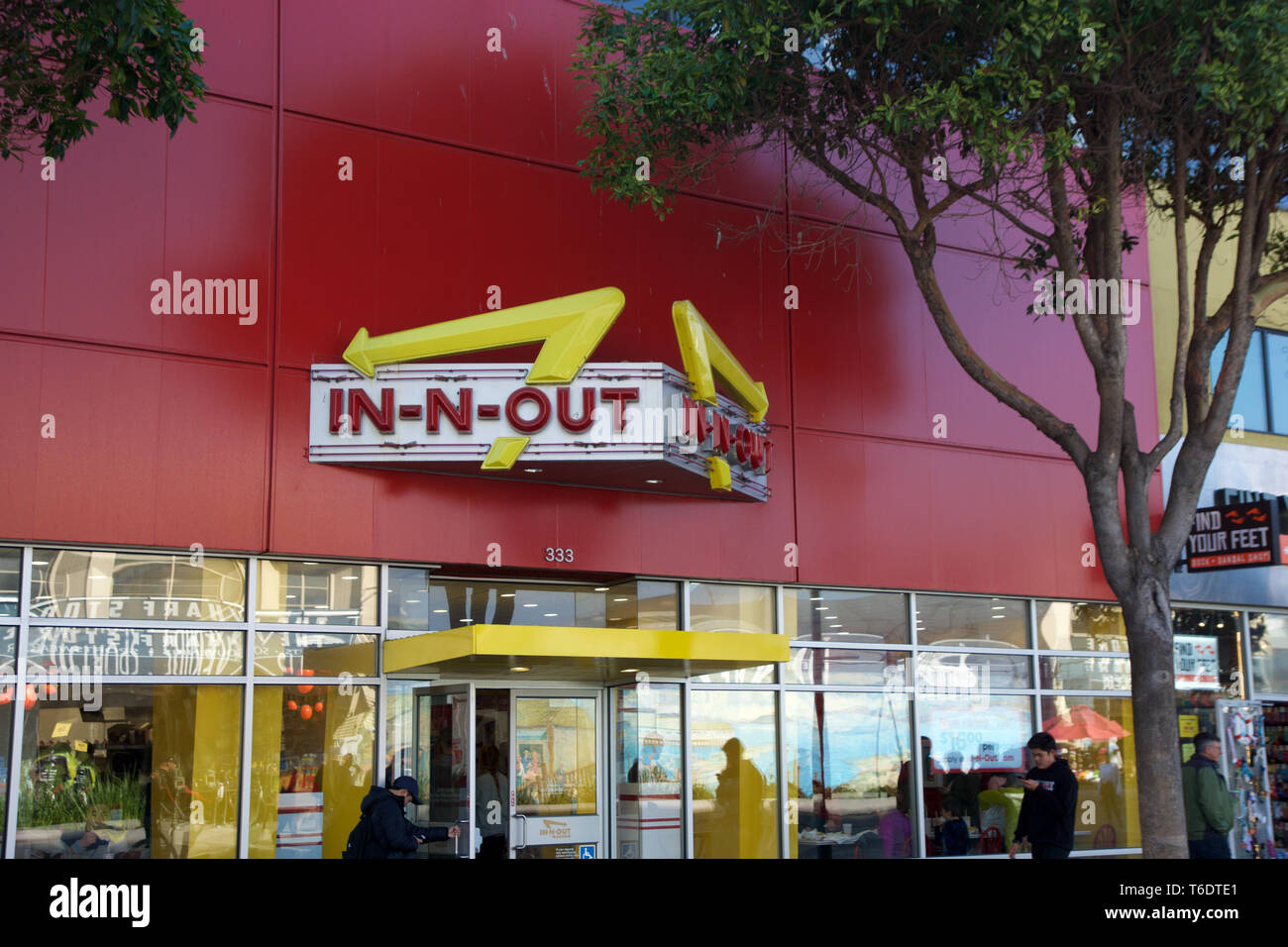 SAN FRANCISCO, California, UNITED STATES - SEP 11th, 2018 : In-N-Out Burger à Fisherman's Wharf Localisation Banque D'Images