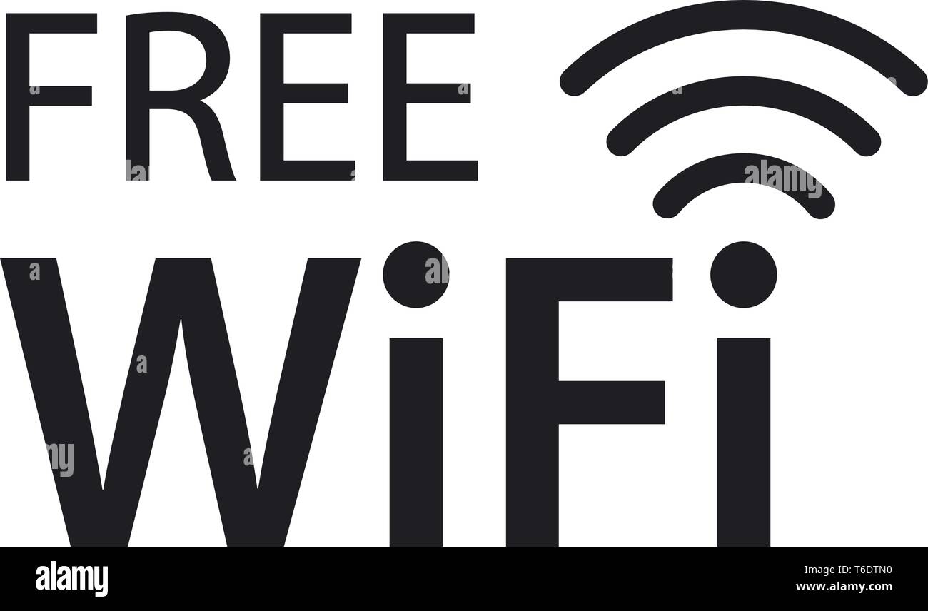 Wifi pour une connexion internet sans fil ou signal de connexion réseau Illustration de Vecteur