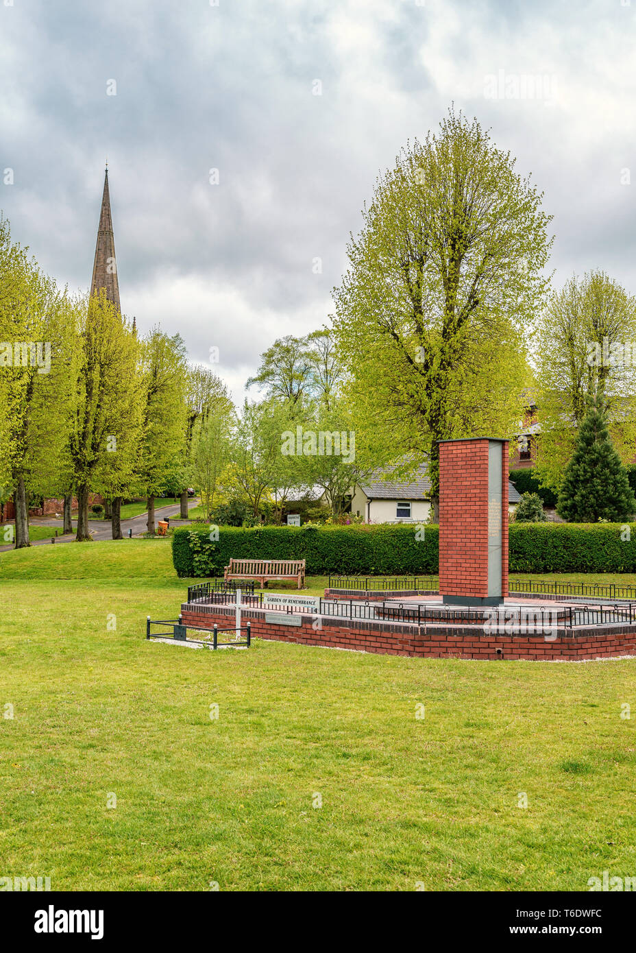 Jardin du souvenir à Bromsgrove, Worcestershire, Angleterre. Banque D'Images
