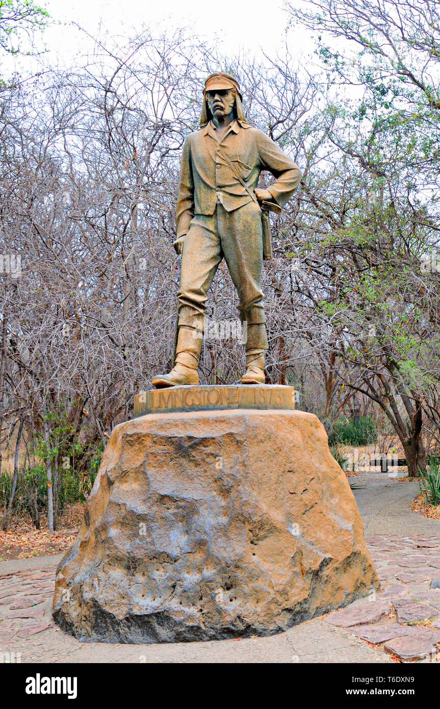 Livingstone Memorial Victoria Falls au Zimbabwe en fr Banque D'Images