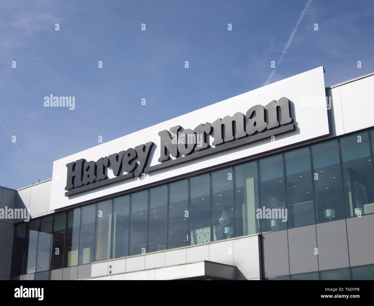 LJUBLJANA, SLOVÉNIE - 22 mars 2019 : Harvey Norman store est un grand détaillant de l'Australie de l'électricité, l'ordinateur, meubles, animation Banque D'Images