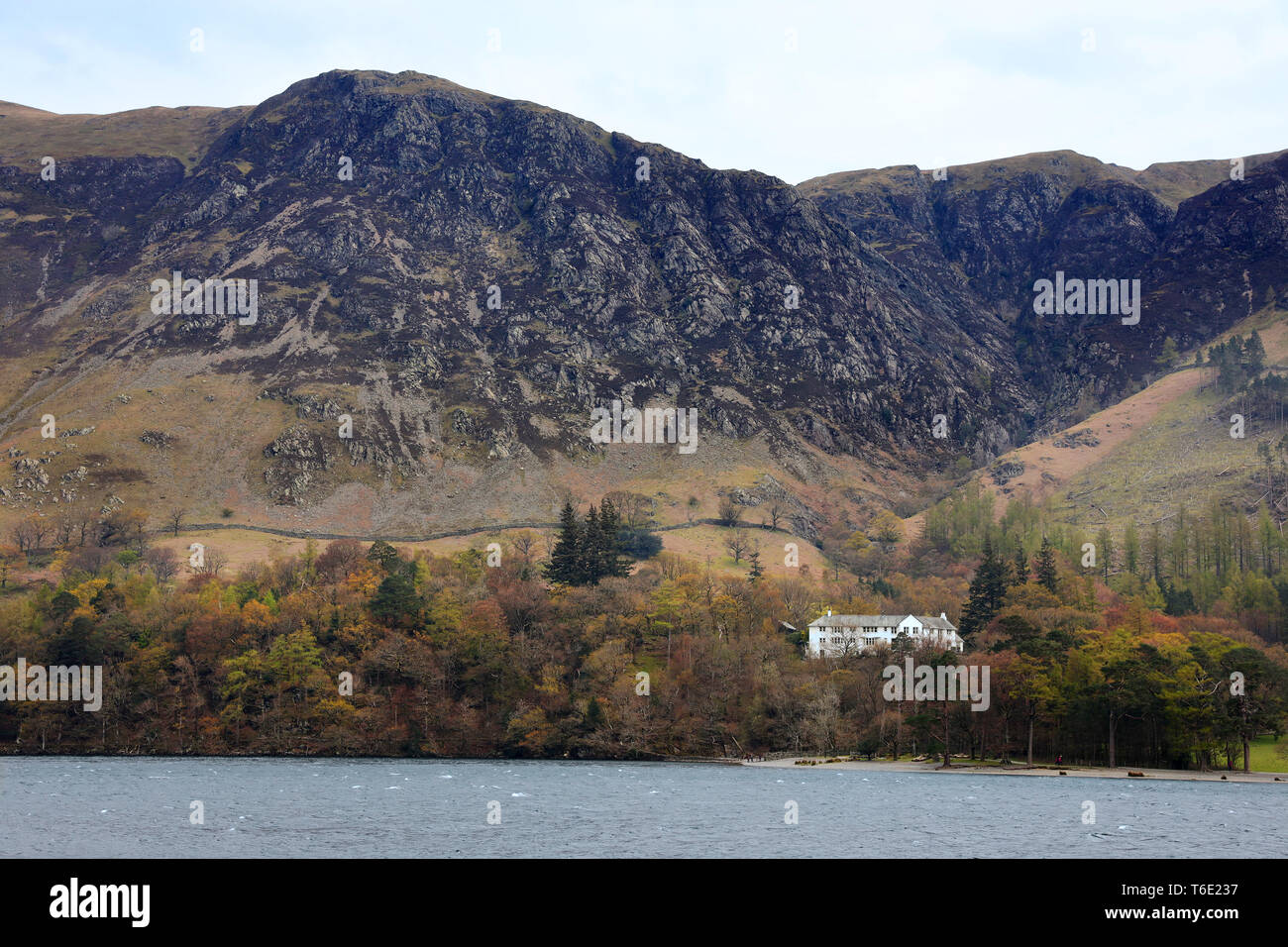 Balade autour de Buttermere Cumbria UKButtermere ont chuté Banque D'Images