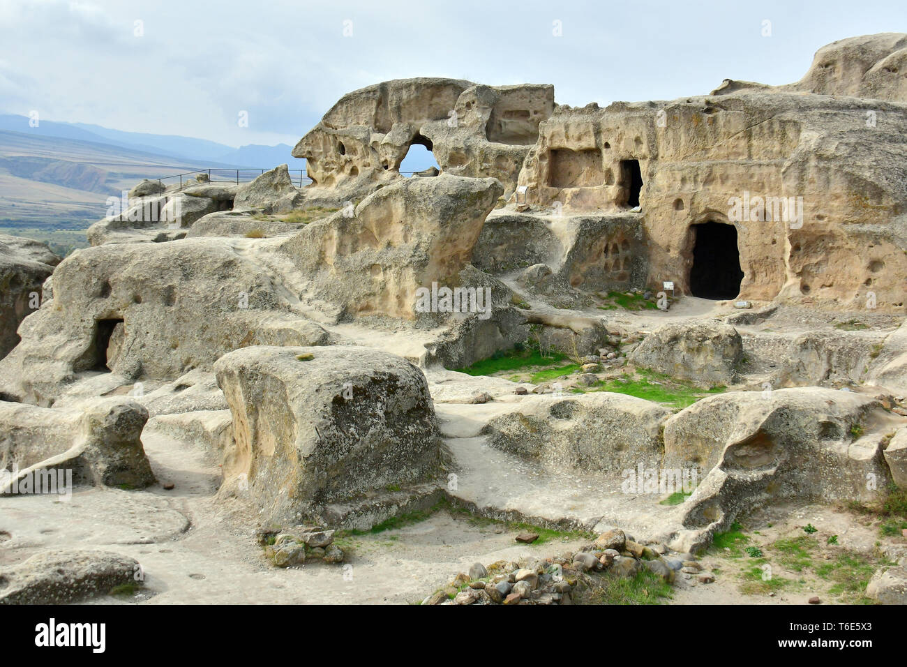 Ville ancienne grotte Uplistsikhe, Shida Kartli, Géorgie Banque D'Images