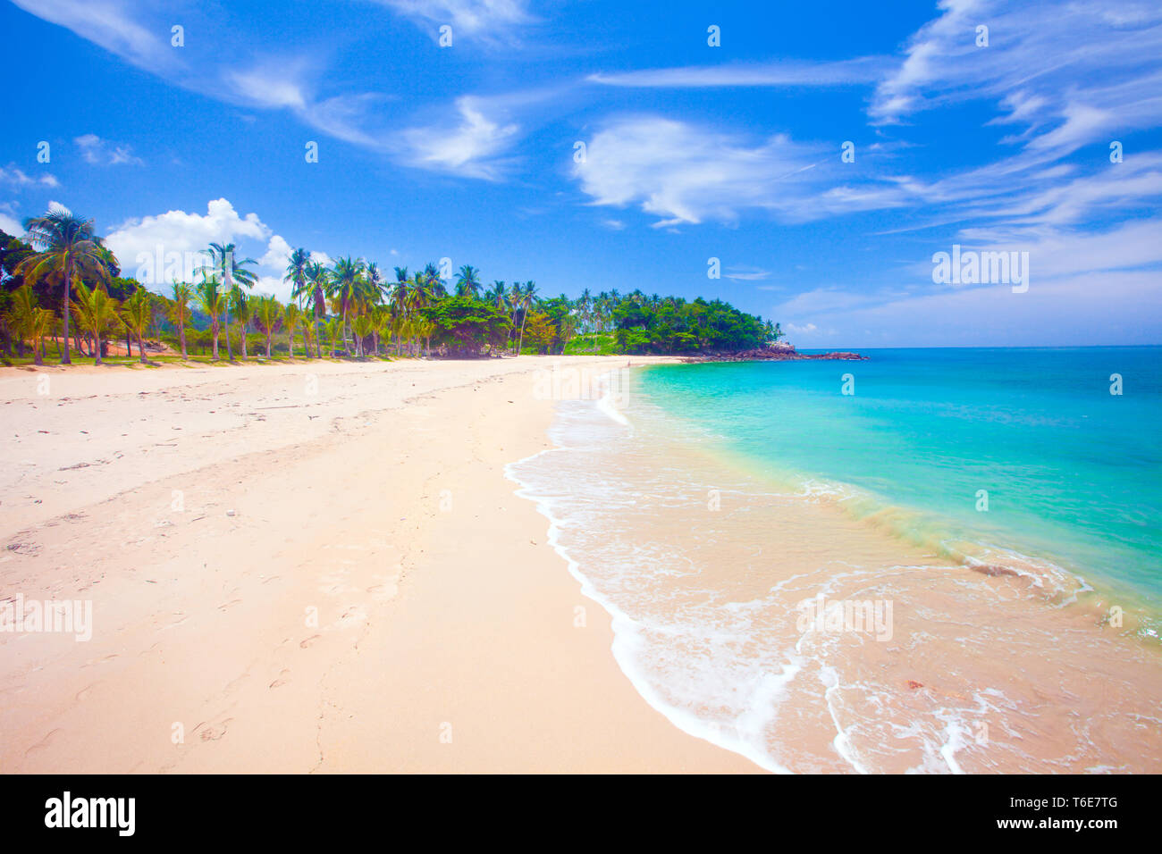Plage et Mer tropical Banque D'Images
