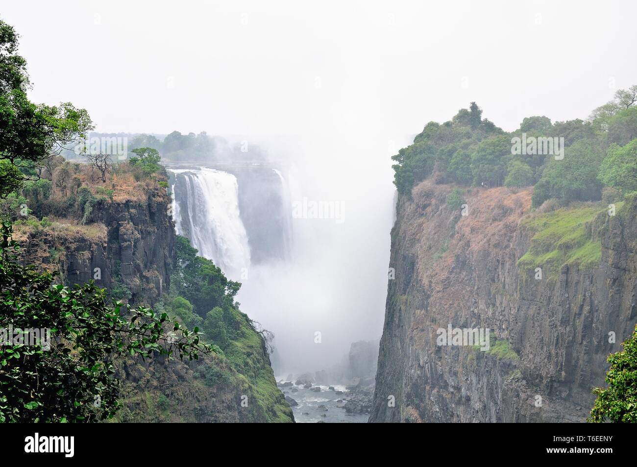 Zimbabwe Mosi-Oa-Tunya - Victoria Falls Banque D'Images