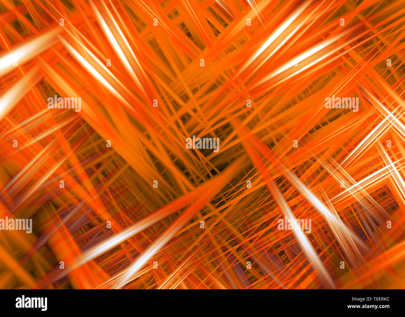 Arrière-plan des sentiers de lumière orange Banque D'Images