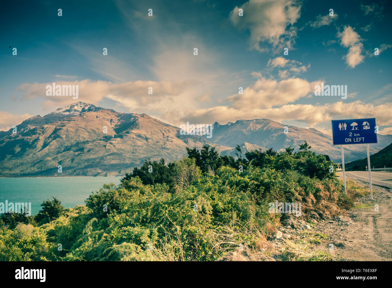 Lake Wanaka, île du Sud, Nouvelle-Zélande Banque D'Images