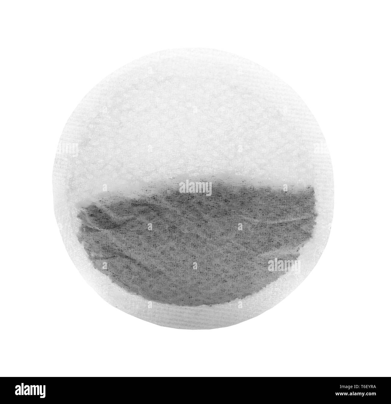 Sachet de thé sur fond blanc Banque D'Images